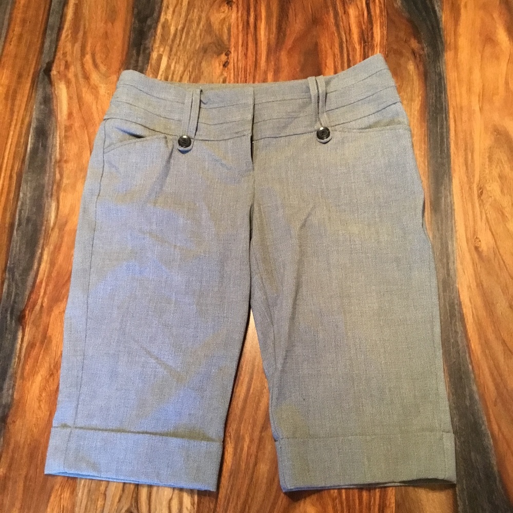 Gray Dress Shorts
